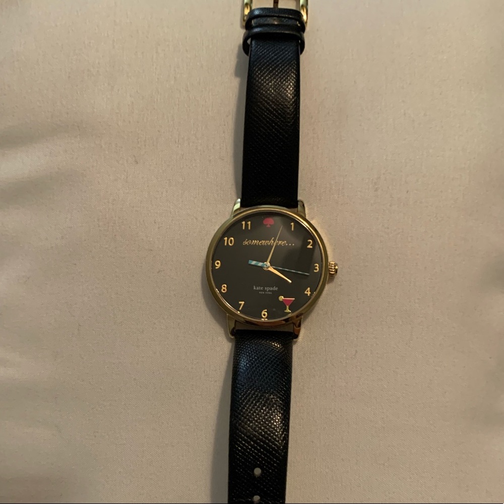 Kate Spade Metro 5 o’clock somewhere watch.